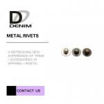Anti Black Nickel Custom Decorative Brass Rivets , Decorative Rivets For Clothing for sale