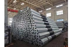 China 80FT polygon 69kv galvanised power pole , Transmission Line Steel Poles supplier