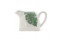 China Pottery Cream And Sugar Set Spring Summer 3d Silk Print With Handpainting Pattern supplier