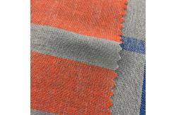 China Stonewashed 80gsm-150gsm Check And Stripe Fabrics Yarn Dyed Linen For Clothing supplier