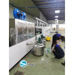 Four Sections Aluminum Brazing Furnace 650-700 Degree Air Cooling Spray Drying Area for sale