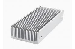 China OEM Silvery Anodized Aluminum High Power Heat Sink Extrusion Profiles With CNC Machining supplier