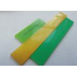 Yellow PU 75A 80A 90A Screen Printing Squeegee High Tolerance