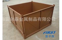 China Foldable Galvanized 2.0mm Thickness 48KG Metal Pallet Cages supplier