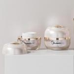 Customized Acrylic Empty Cream Container 30g 50g Mask Double Wall Cream Jar for sale