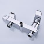 Thermostatic Single Handle Round Shower Set Brass Body Chrome Finished