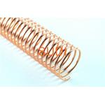Copper Metal Spiral Binding Coils , 2mm Single Book Binding Wire for sale