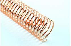 China Copper Metal Spiral Binding Coils , 2mm Single Book Binding Wire supplier