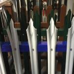 Galvanized Steel W Pale Security Palisade Fence Wrought Iron 1.8m for sale