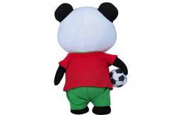 China Adorable Animated Plush Christmas Toys Panda Shape PP Cotton Filling supplier