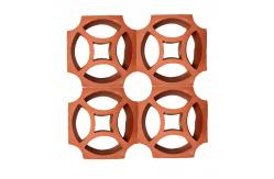 China Perforated Clay Bricks Modern Wall Design Ornamental Clay Building Terracotta Block supplier