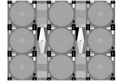 China Transmissive Certificated  Camera Test Chart Modulated Sinusoidal Siemens Star supplier