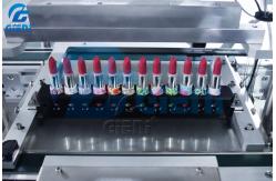 China Semi Auto Lipstick Releasing Machine With Container Screwing Device supplier