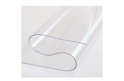 China Transparent PVC Printed Tablecloth For Simple Home Dining Coffee supplier