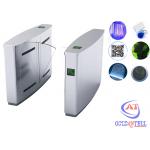 304 stainless steel Retractable wing flap Pedestrian Barrier Gate / entrance door for sale