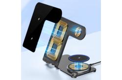 China Stylish High Charging  Effeciency PD/QC Metal Wireless 3 In 1 Charging Stand supplier
