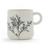 Handmade Coffee Mug With 3D Matte Clear Glaze Ceramic Stoneware Mugs For Gift for sale