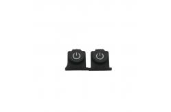 China Transparent Custom Made Silicone Rubber Keypad Control Button with Laser Logo supplier