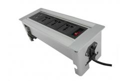 China Max 250v Flip Up Sockets , OEM Tabletop Power Socket Self - Lock Function supplier