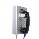 DC12V POE VoIP Prison Vandal Proof Telephone SIP GSM LCD Display for sale