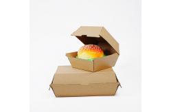 China Customized hamburger box, biodegradable fast food takeaway box supplier
