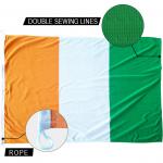 3x5' Côte d'Ivoire National Flag Knitted Polyester Rope and loops Customized indoor outdoor for sale