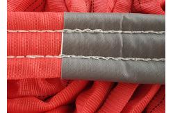 China Red 5T Endless Polyester Round Sling Oxidation Resistance With Blue Label supplier