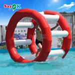Inflatable Water Floating Roller Water Walking Balls Inflatable Water Running Ball for Amusement Equipment for sale