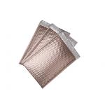 Protective Packaging Metallic Bubble Mailers Rose Gold Gravure Printing for sale