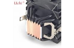 China Dual Tower Dual Fan Black Fan Cooler PC Motherboard CPU Cooler supplier