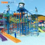 Safety Guardrail Facilities Slide Water Village Large Customized Open-air Amusement Equipment Outdoor Water Playground for sale