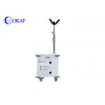 Portable Lightweight Mobile Sentry Security Trailer With 2.5m Manual Telescopic Mast