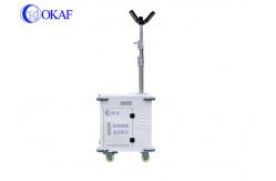China Portable Lightweight Mobile Sentry Security Trailer With 2.5m Manual Telescopic Mast supplier