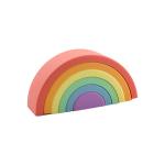 3d Folding Children'S Puzzle Silicone Rubber Rainbow Custom Rubber Toys for sale