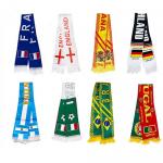 China 100% Polyester National Soccer Scarf Custom Apparel Accessories for sale