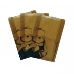 Foods Translucent Biodegradable Wax Paper Bags With Adhesive Strip Gusset Glassine Envelopes for sale