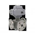 Electric Three-Way Flanged Ball Valve For Process Automation And Versatile Flow Routing for sale