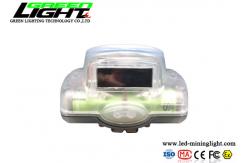 China 15000lux 232lum Portable Mining Headlight With OLED Time Display supplier