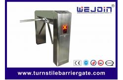 China Waist Height Pedestrian Access Control Turnstile Gate Double Direction With ESD Tester supplier