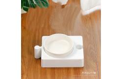 China Ceramic Double Pet Feeder Bowls Prevent Knock Protect Cervical Vertebra supplier