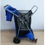 600D Oxford Fabric Folding Fishing Cart Collapsible Fishing Trolley With Big Wheel for sale