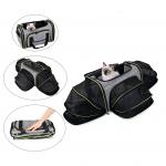 Expandable Soft Sided Pet Travel Carrier Bag Foldable Breathable Large Space ODM for sale