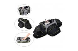 China Expandable Soft Sided Pet Travel Carrier Bag Foldable Breathable Large Space ODM supplier
