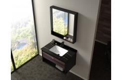 China 800mm Bathroom Mirror Cabinet Wall Mounted Artificial Marble Countertop supplier