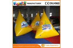 China Commercial Floating Inflatable Pyramid Water Buoy Yellow Inflatable Marker Buoy supplier