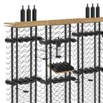 Wooden Metal Wine Display Racks Shelving Units Shop Fitting Liquor Retail Store for sale