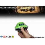 Green High Safety Cordless Mining Lights 13000 lux 3w Ip 68 Protection degree for sale