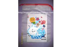 China Promotional Candy / Cookies / Chocolate Drawstring Plastic Bags With Cartoon Printing supplier
