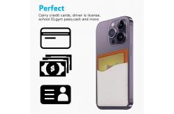 China Custom Design Adhesive Phone Wallet PU Leather Sublimation Blank ID Card Holder supplier