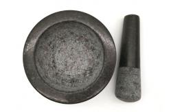 China Natural Granite Marble Stone Mortar And Pestle Set Press Kitchenware supplier
